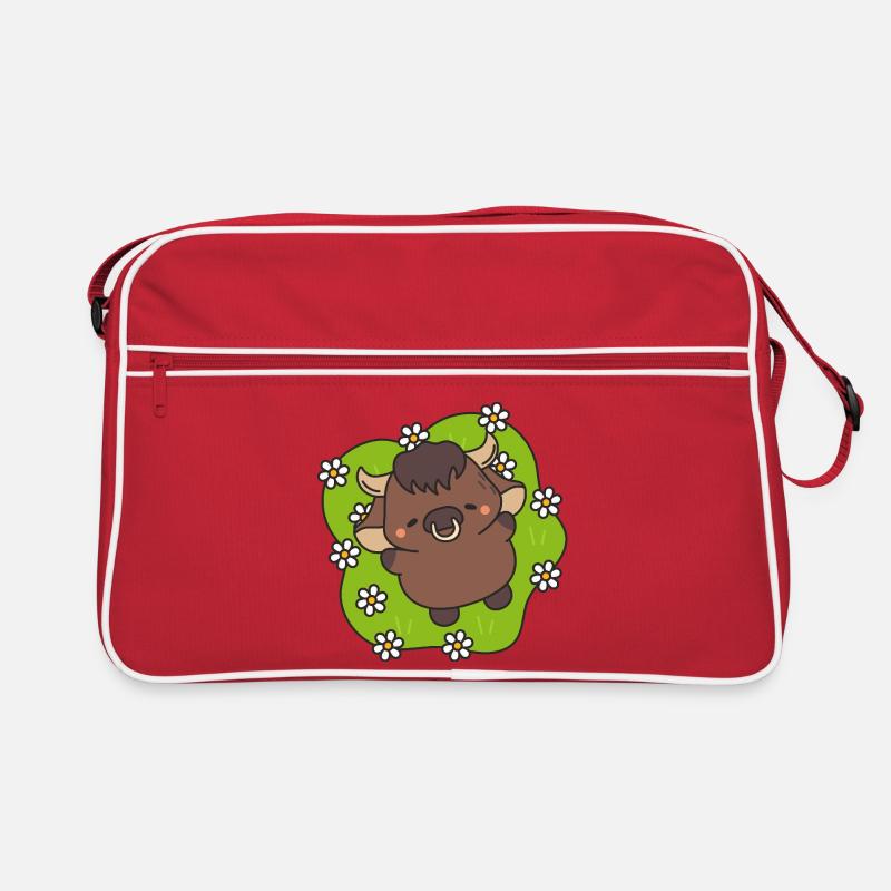 Petite vachette fleurie danseuse Sac Retro