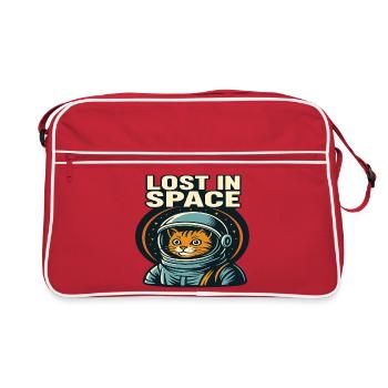 Perdu dans l’espace Katzen Astronaut Design - Sac Retro - rouge/blanc - Devant