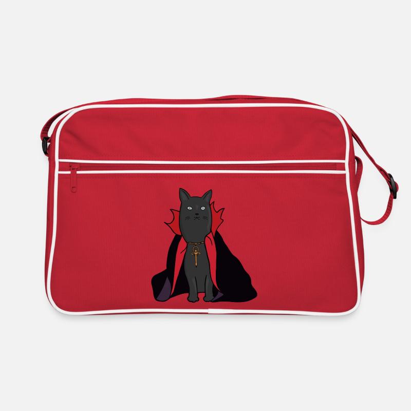 Chat vampire de minuit avec une cape Sac Retro