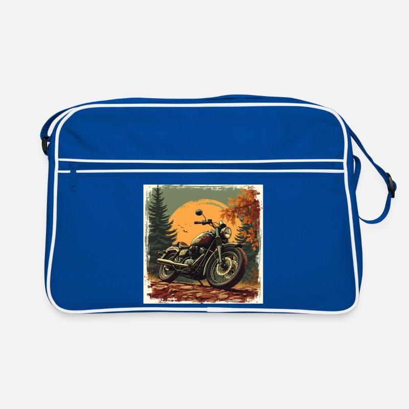 Motorcycle in Heritage Texture Retro Tasche