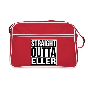 STRAIGHT OUTTA DÜSSELDORF ELLER - Retro Bag - red/white - Front