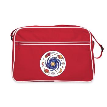 Galaxie du vortex cosmique - Sac Retro - rouge/blanc - Devant