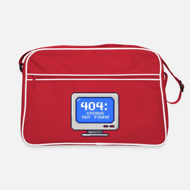 404: Uterus Not Found - 8-Bit Pixel Retro Bag