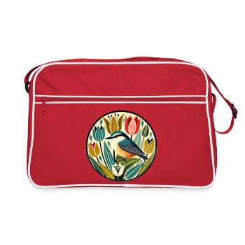 Nuthatch - Retro Bag - red/white - Front