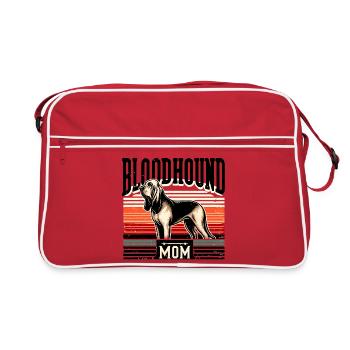 Bloodhound Mom Vintage Badge - Sac Retro - rouge/blanc - Devant