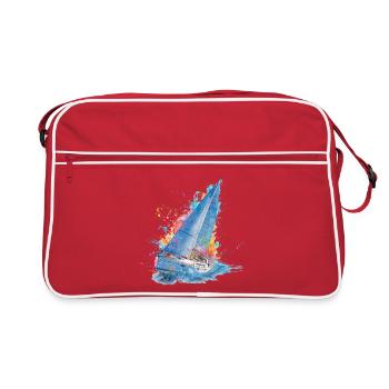 Sailing dream color explosion - Retro Bag - red/white - Front