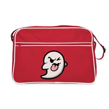 grimace de fantôme - Sac Retro - rouge/blanc - Devant