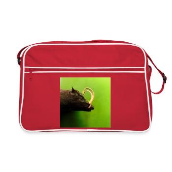 Sanglier - Sac Retro - rouge/blanc - Devant