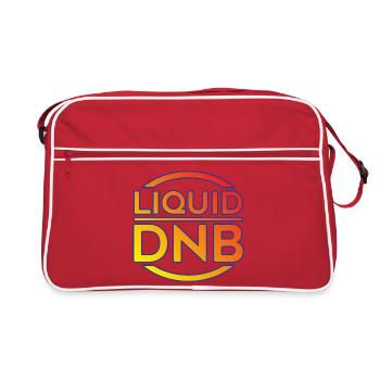 Liquid DNB Neon Logo - Retro Bag - red/white - Front