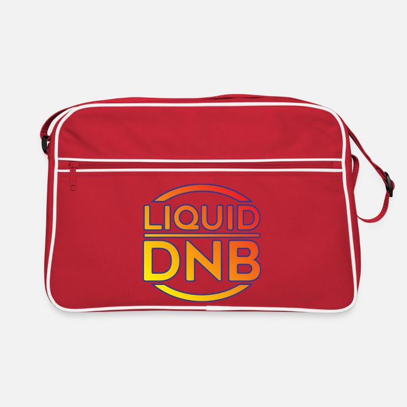 Flüssiges DNB-Neon-Logo Retro Tasche