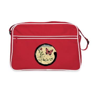 Papillon japonais - Sac Retro - rouge/blanc - Devant