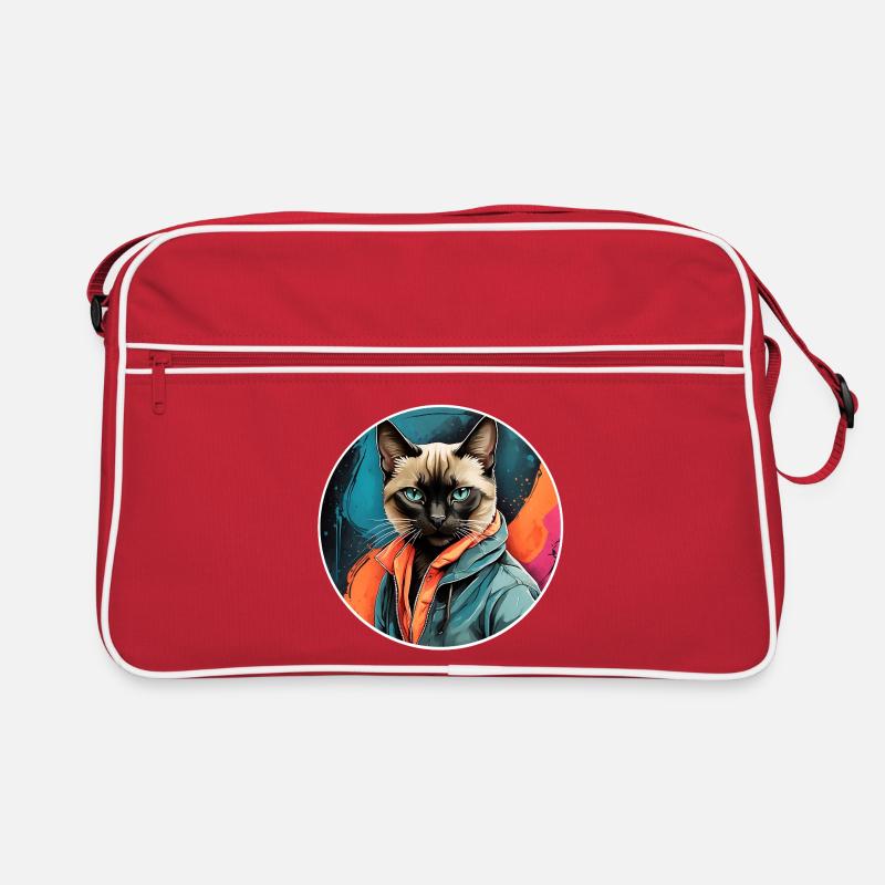 Siamese cat Retro Bag