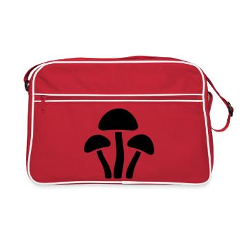 Icône Champignons - Sac Retro - rouge/blanc - Devant