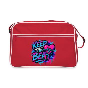 Gardez le rythme - Conception musicale avec sensation de rythme - Sac Retro - rouge/blanc - Devant