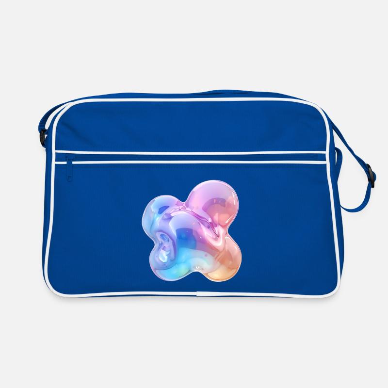 Glossy Pastel Abstract Bubble Design Retro Bag