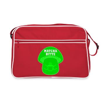 MATCHA TEE PILZE - Retro Tasche - Rot/Weiß - Vorne