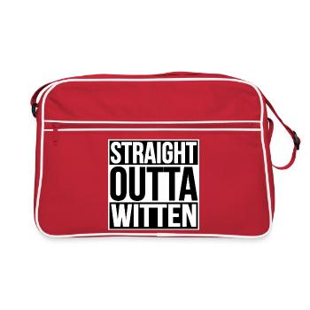 Straight Outta Witten - Retro Bag - red/white - Front