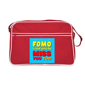 FOMO Not Going to Miss You Too - Retro Bag - red/white - Front