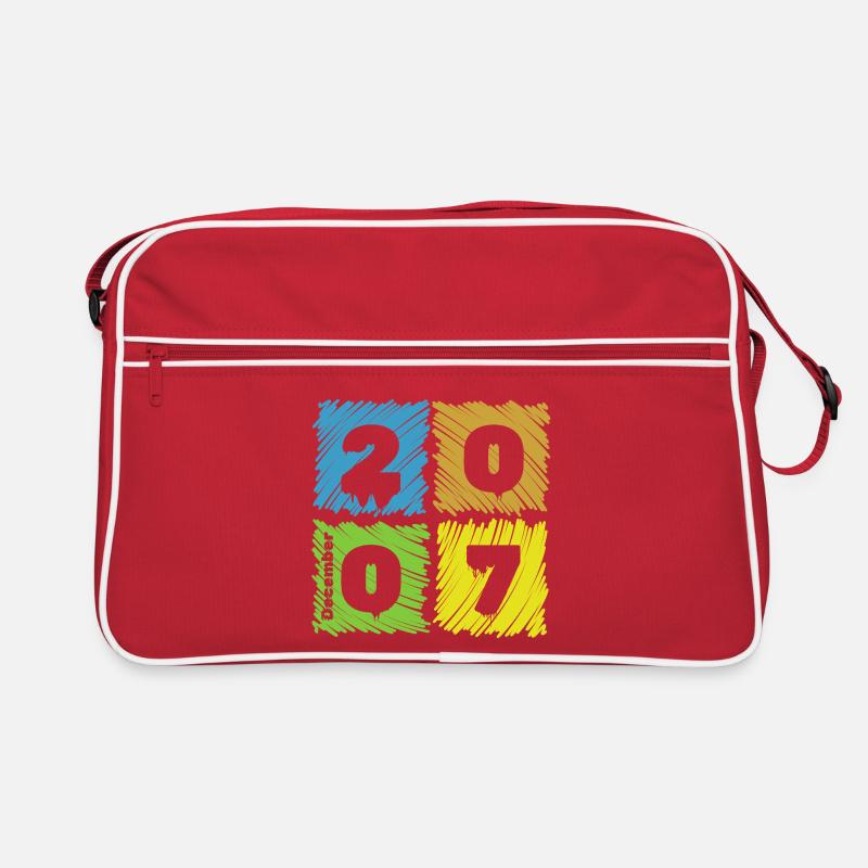 18. Geburtstag Farbige Patches since 12/2007 Retro Bag