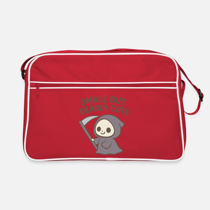 Klein, aber tödlich süß Sensenmann Retro Tasche