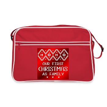 Premier Noël en famille - Sac Retro - rouge/blanc - Devant