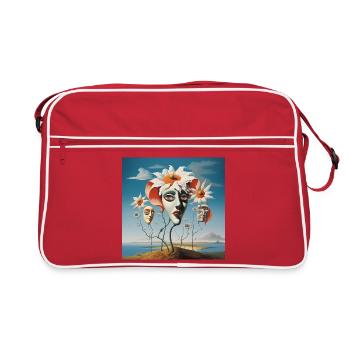 Masques de fleurs Dream - Sac Retro - rouge/blanc - Devant