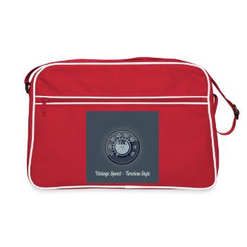 Vintage Speed – un style intemporel. - Sac Retro - rouge/blanc - Devant