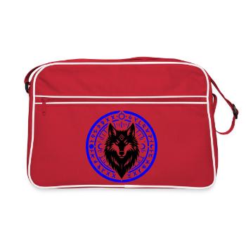 Anneau runique de la nuit - Sac Retro - rouge/blanc - Devant
