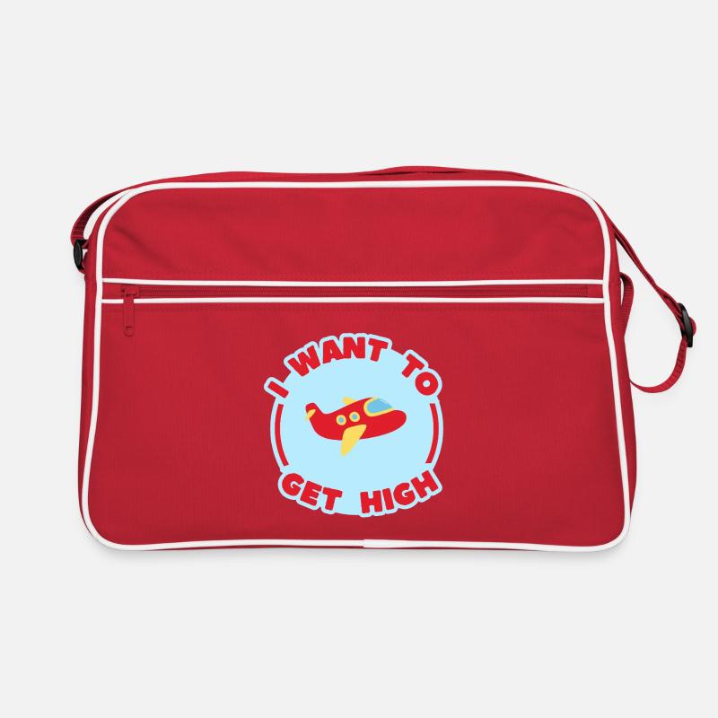 ICH WILL HIGH WERDEN Retro Tasche