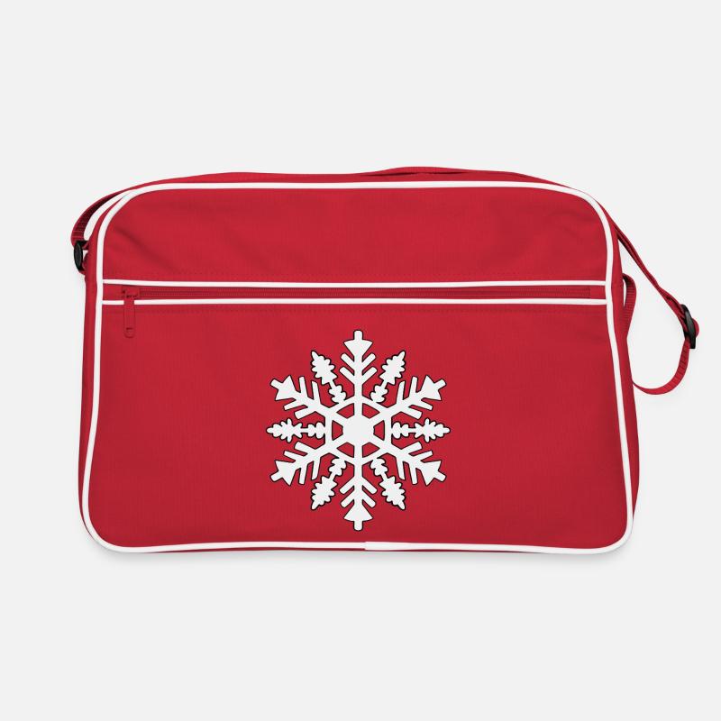 Snowflake Silhouette Retro Bag