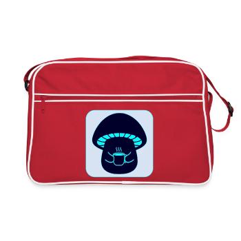 CUEILLETTE DE CHAMPIGNONS - THÉ - Sac Retro - rouge/blanc - Devant