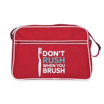 Precision Dental Works Mechanical Art  - Retro Bag - red/white - Front
