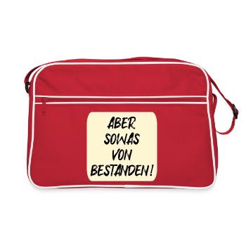 EXAMS PASSED - Retro Bag - red/white - Front