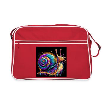 Escargot - Sac Retro - rouge/blanc - Devant