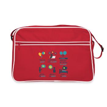 Playful Graphic Padel - Retro Bag - red/white - Front