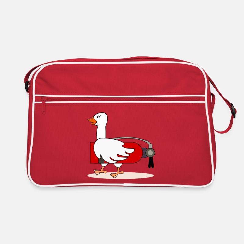 Fire extinguisher goose fire brigade Retro Bag
