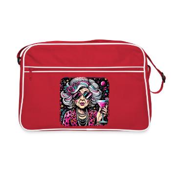 Oldie But Goldy Strong And Stylish - Retro Bag - red/white - Front