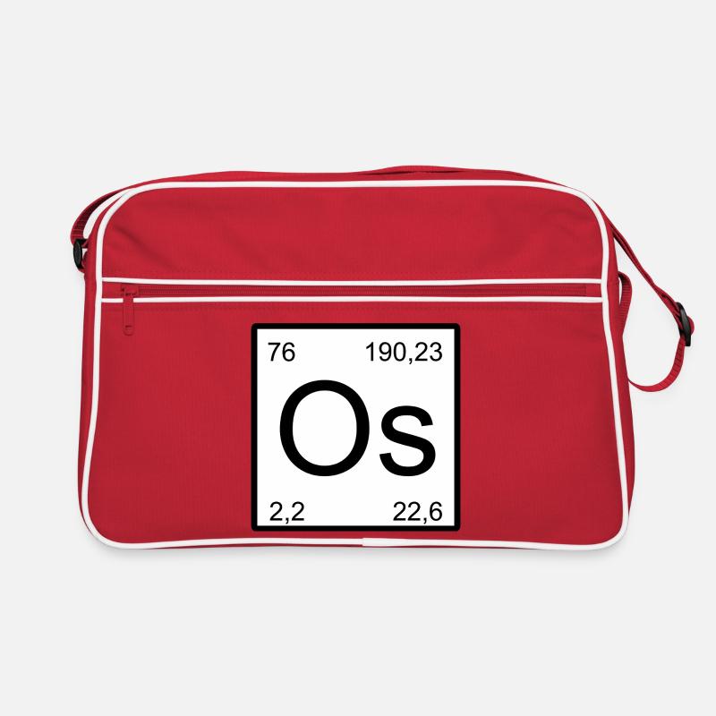 Osmium symbol in periodic table style Retro Bag