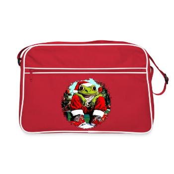 Grenouilles Noël - Sac Retro - rouge/blanc - Devant