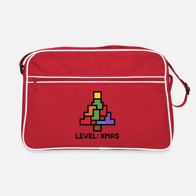 LevelXmas Pixelbaum Retro Tasche
