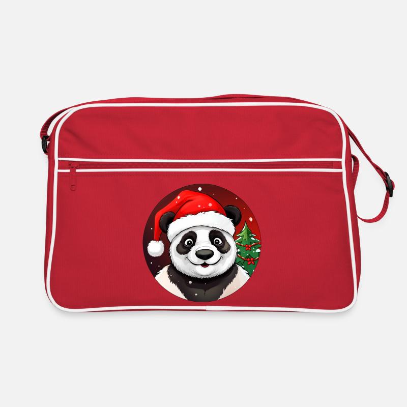 Panda de Noël Sac Retro