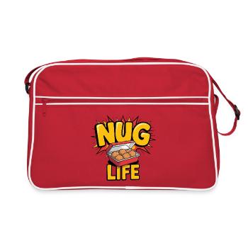 Nug Life - T-shirt drôle - Sac Retro - rouge/blanc - Devant