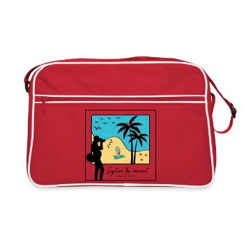 capture the moment beach lover - Sac Retro - rouge/blanc - Devant