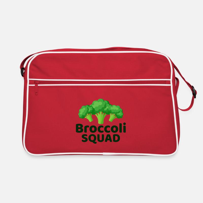 Broccoli Squad Dietitian Professional Vegetable Retro Bag