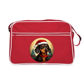 Noël teckel - Sac Retro - rouge/blanc - Devant