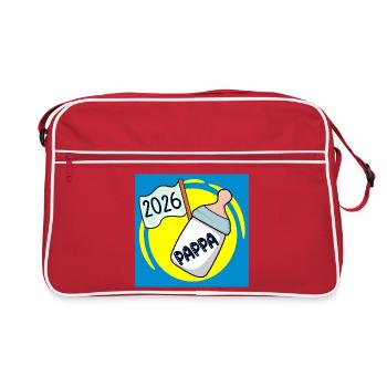 Famille Papa 2026 - Sac Retro - rouge/blanc - Devant