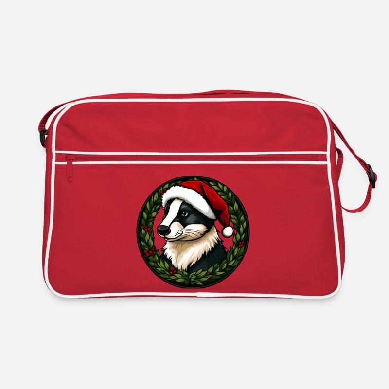 Blaireaux de Noël Sac Retro