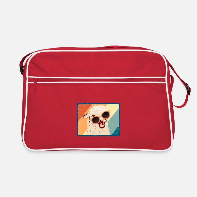 Funny retro alpaca llama Retro Bag