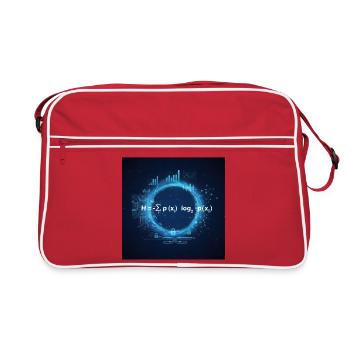 Claude Shannon Equation - Retro Bag - red/white - Front