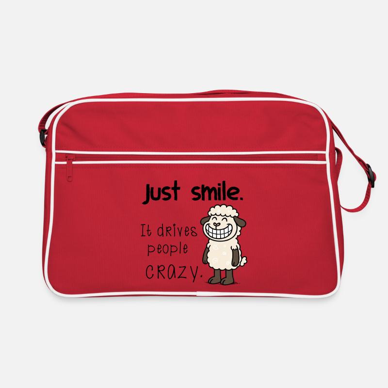 Souris juste – Motif mouton espiègle Prends ça relax Sac Retro